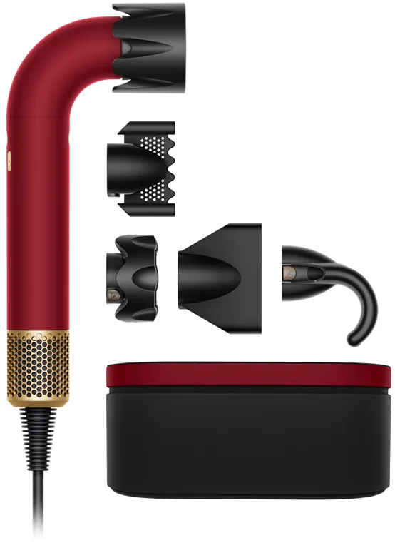 Dyson Sèche-cheveux Supersonic r Professional Straight + Wavy Red Velvet Édition Limitée