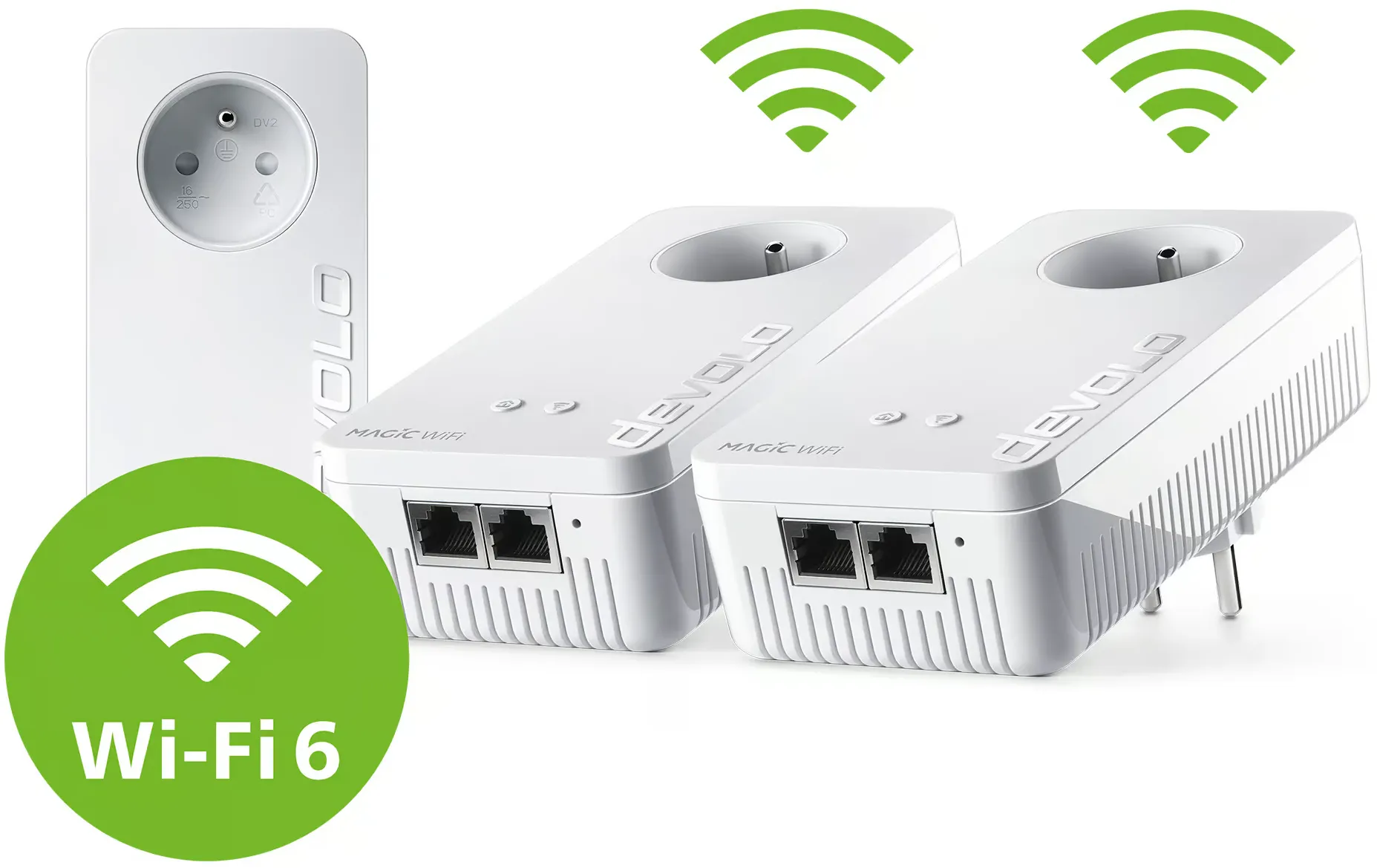 DEVOLO Adaptateur CPL Magic 2 Wifi 6 Next Multiroom - 3 pièces