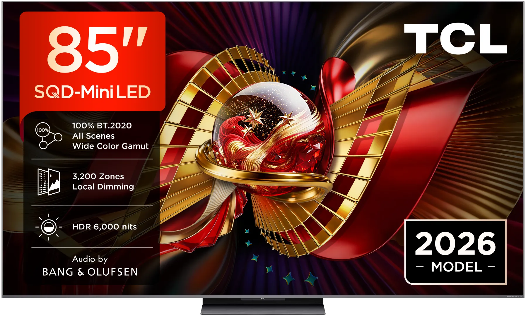 TCL TV SQD Mini LED 85C89L (2026) 85"(215cm) 4K
