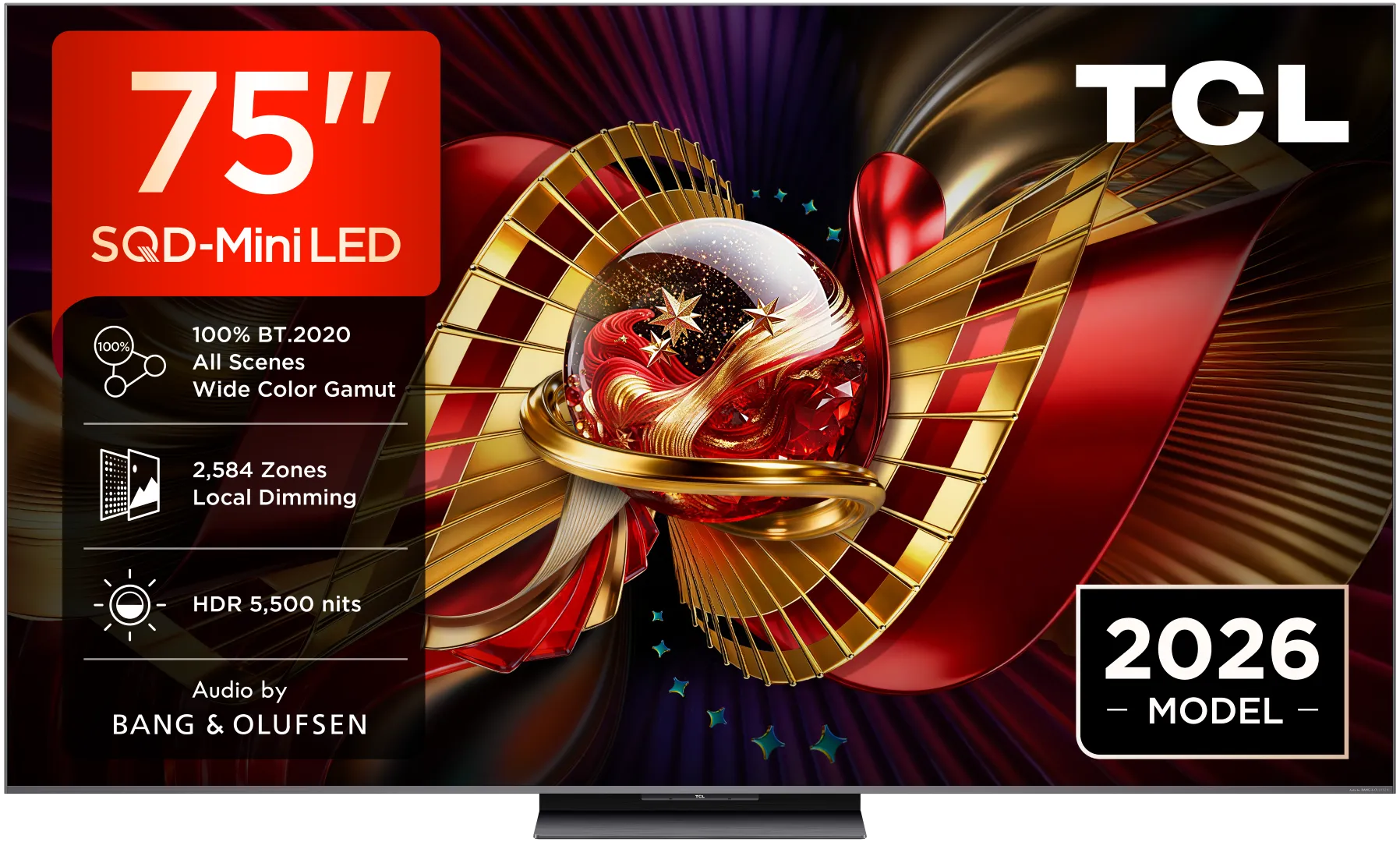 TCL TV SQD Mini LED 75C89L (2026) 75"(194cm) 4K