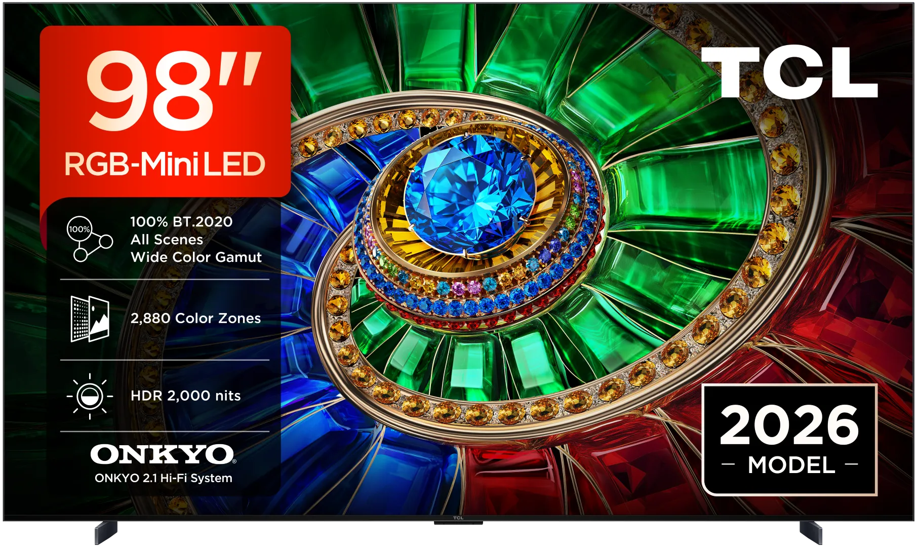 TCL TV RGB-Mini LED 4K 98RM7L 98 pouces
