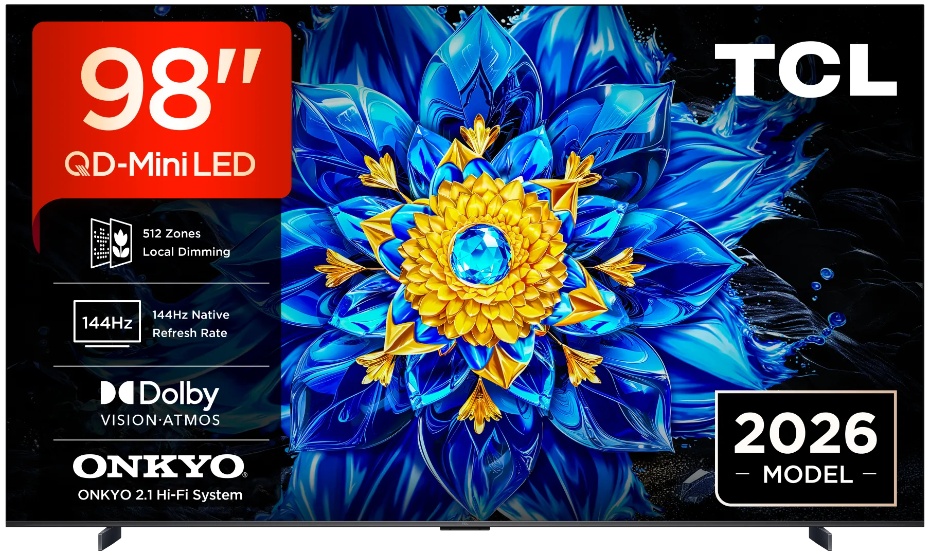 TCL TV QD-Mini LED 98P89L (2026) 98"(249cm) 4K