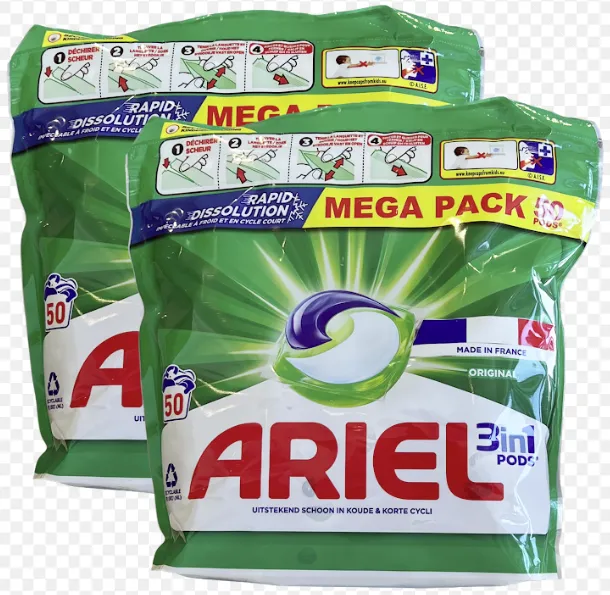 Ariel All-in-1 pods - Lave linge WHIRLPOOL (2 sachets de 50 pods)