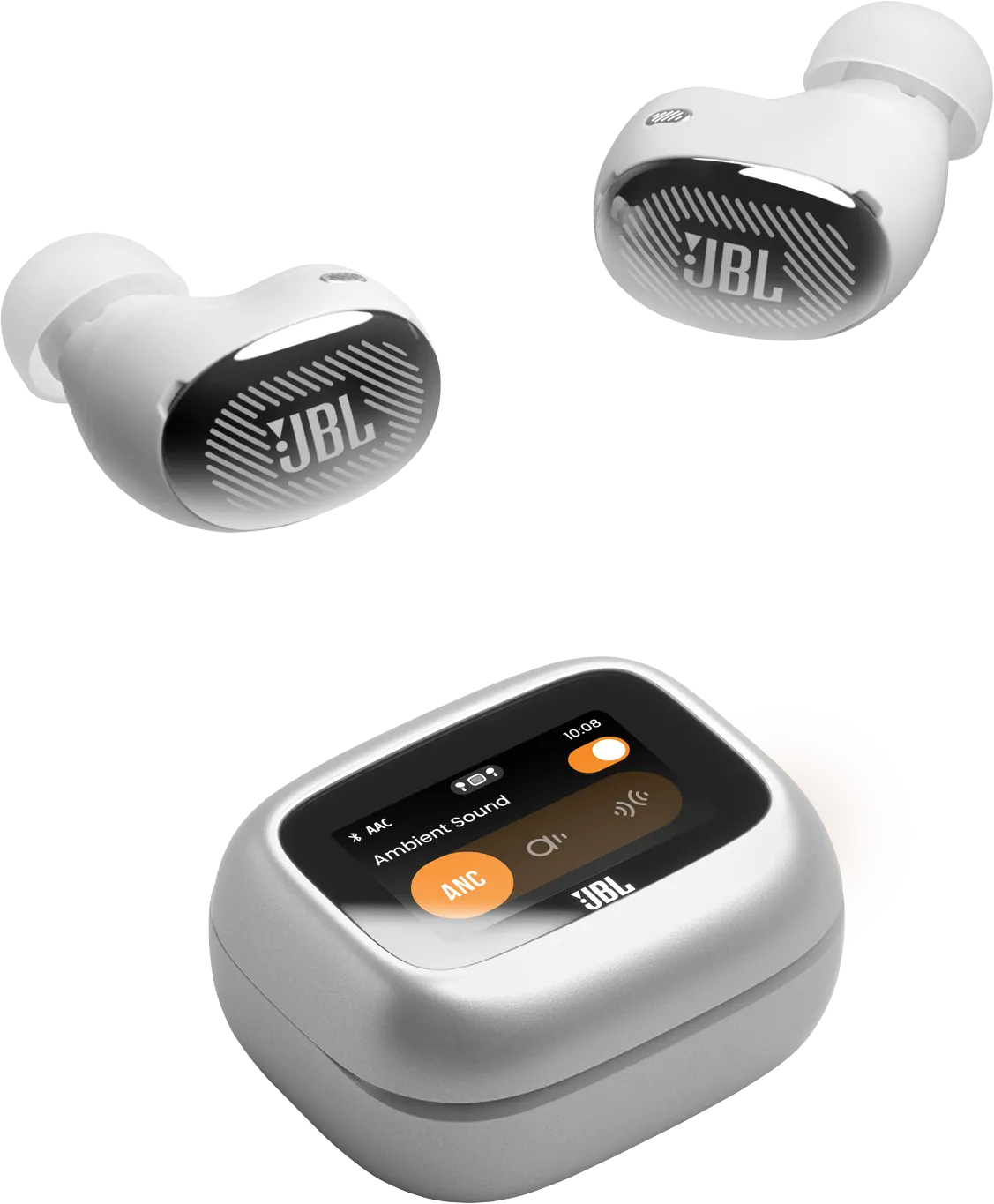 JBL Ecouteurs sans fil Live Buds 4 Argent