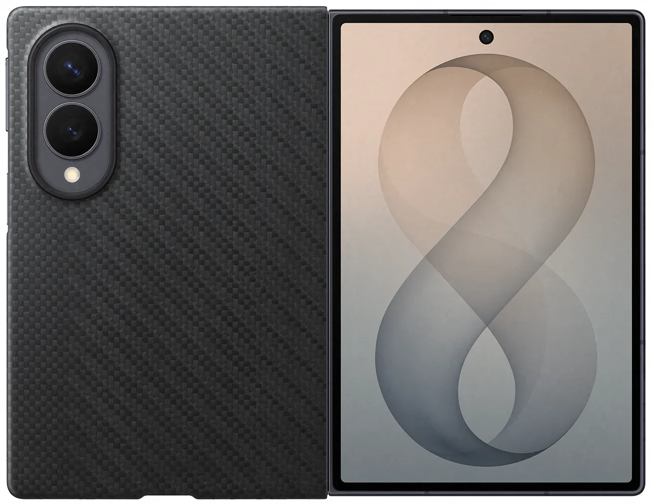 Samsung Etui Carbon Magnet Case pour Galaxy Z Fold8 Noir