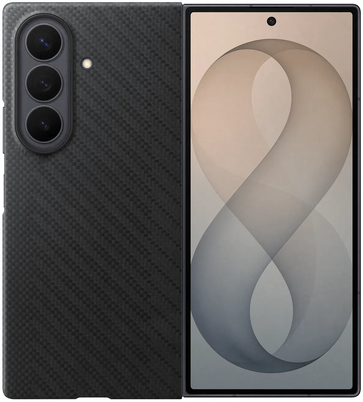 Samsung Etui Carbon Magnet Case pour Galaxy Z Fold8 Ultra Noir