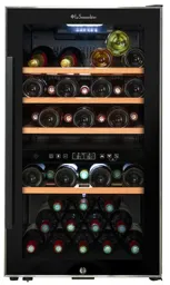 LA SOMMELIERE Cave à vin Double Zone ECS512Z - 49 bouteilles - Noir