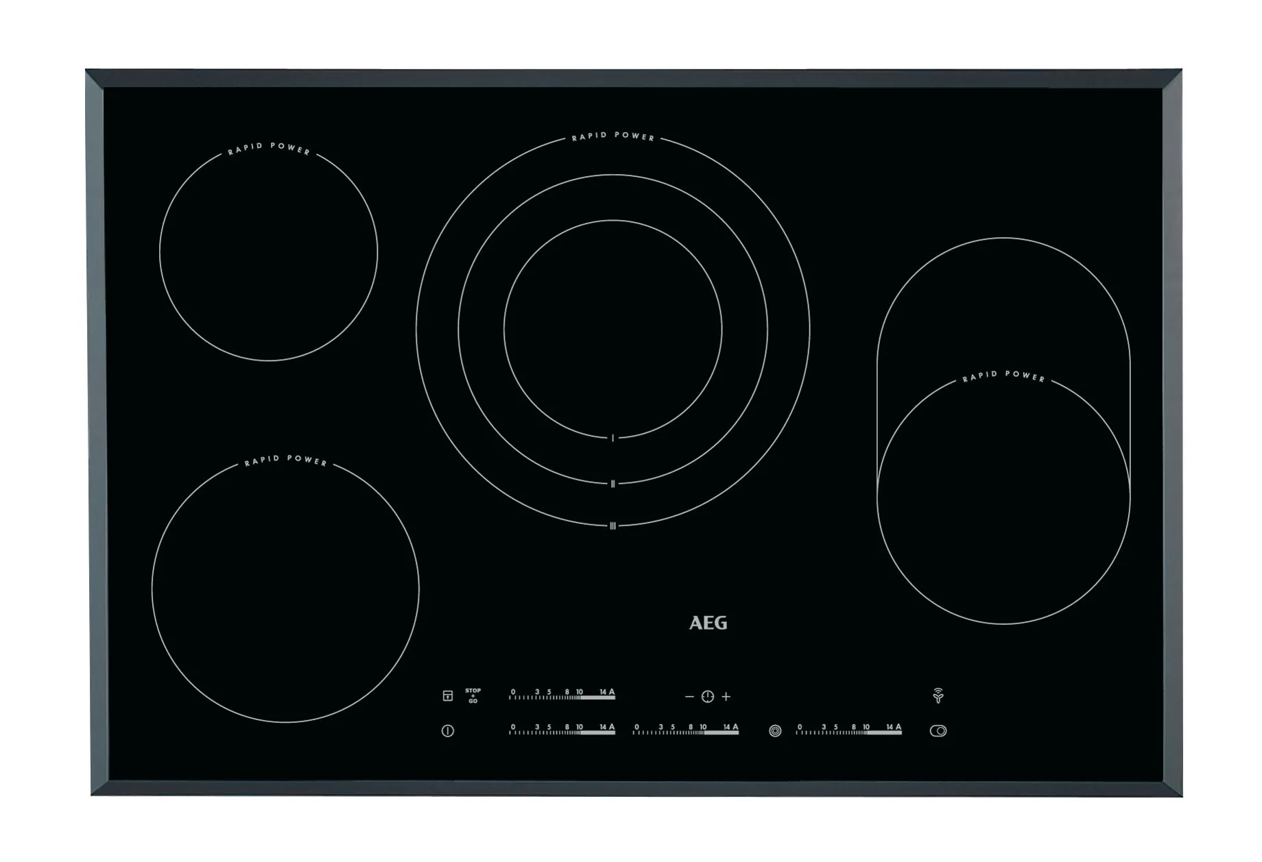 AEG Taque vitrocéramique HK854870FB Hob2Hood