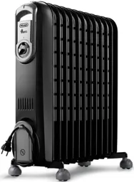 DELONGHI Radiateur bain d'huile Vento V551225.BG - Noir