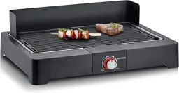 SEVERIN Barbecue de table avec plaque de cuisson PG 8567 - Noir