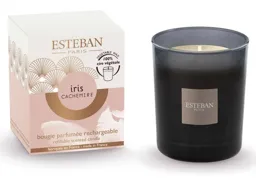 ESTEBAN Bougie parfumée initiale rechargeable 180g Iris Cachemire