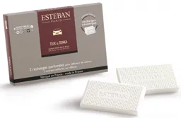 ESTEBAN Recharge pour diffuseur de voiture Teck et Tonka