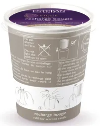ESTEBAN Recharge pour bougie parfumée 450g Figue noire