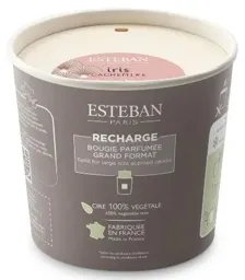 ESTEBAN Recharge pour bougie parfumée 450g Iris Cachemire