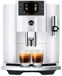 JURA Machine à expresso automatique E8 Piano White EC
