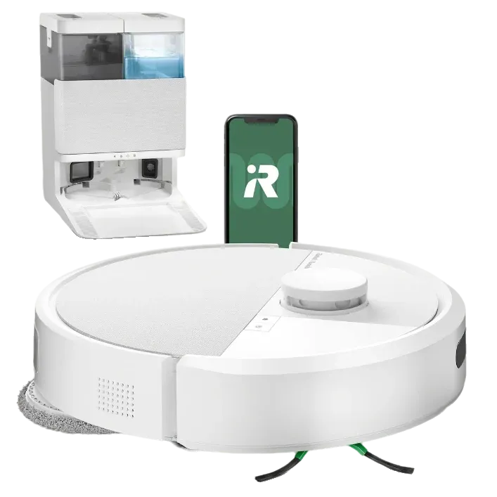 iRobot Robot aspirateur laveur Roomba Plus 405 Combo + Base AutoWash - Blanc