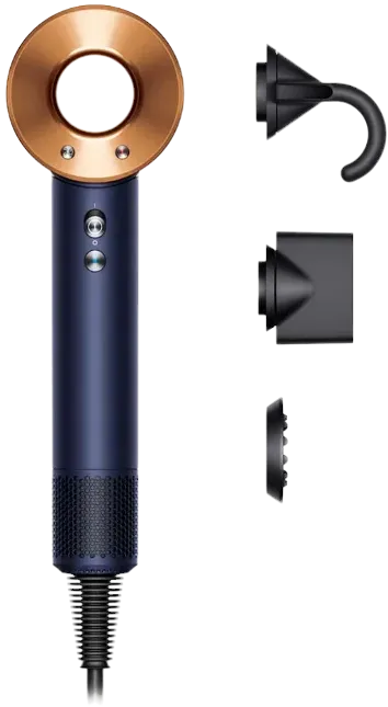 Dyson Sèche-cheveux Supersonic cheveux raides à ondulés - Prussian Blue/Rich Copper