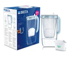 BRITA Carafe filtrante en Verre light blue