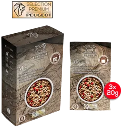 PEUGEOT Mélange de poivres pour poissons - Mix fraîcheur - 60g (3x20g)