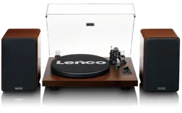 LENCO Platine vinyle avec amplificateur intégré et 2 enceintes LS-600WA - Bois