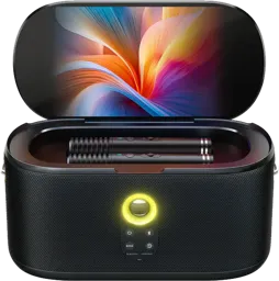 IKARAO Enceinte Karaoké Bluetooth Shell S1 avec 2 micros