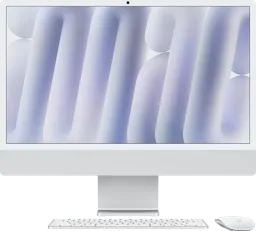 APPLE iMac 24" M4 (CPU 8 GPU 8) 16 Go 256 SSD - QWERTZ - Argent - MWUC3SM