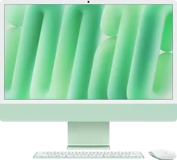 APPLE iMac 24" M4 (CPU 8 GPU 8) 16 Go 256 SSD - QWERTZ - Vert - MWUE3SM
