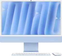 APPLE iMac 24" M4 (CPU 8 GPU 8) 16 Go 256 SSD - QWERTZ - Bleu - MWUE3SM