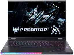ACER Laptop Gamer Predator Helios 18 AI Ultra 9 64Go 2To RTX 5090 - QWERTZ - PH18-73-93MP