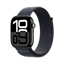 APPLE Watch Series 10 GPS - 46mm - Aluminium - Noir - Sport Loop Encre violette