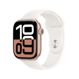 APPLE Watch Series 10 GPS - 46mm - Aluminium - Rose - Rose Tendre Sport Band - M/L