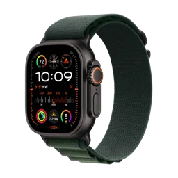 APPLE Watch Ultra 2 LTE - 49 mm - Titane Noir - Alpine Vert foncé - S