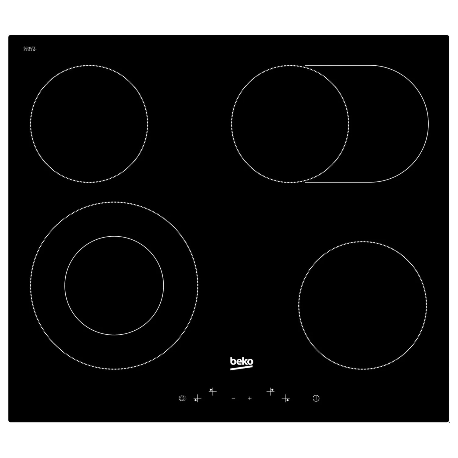 Beko Table de cuisson vitrocéramique HIC 64403