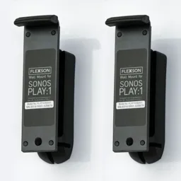 FLEXSON Support mural compatible Sonos One 2 pièces - Noir