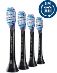 PHILIPS Têtes de brosse à dents standard - Sonicare G3 Premium Gum Care - 4 Pièces - Noir