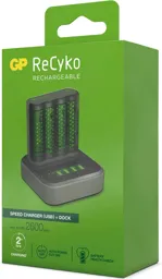 GP Chargeur USB M451 avec station de charge + 4x AA - 2.600 mAh