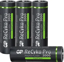 GP Piles rechargeables AA ReCyko+Pro 2000 mAh - 4 Pièces
