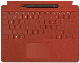 MICROSOFT Clavier Surface Pro Signature Keyboard avec Slim Pen 2 - Azerty - Rouge