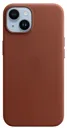 APPLE Coque en cuir avec MagSafe pour iPhone 14 - Terre de Sienne
