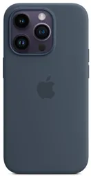 APPLE Coque en silicone avec MagSafe pour iPhone 14 Pro - Bleu orage
