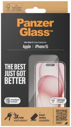 PANZERGLASS Protection écran iPhone 15 Ultra-Wide