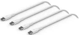 BELKIN 2 Cables USB-C vers USB-C Tréssé - 2m - Blanc