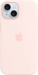 APPLE Coque en silicone avec MagSafe pour iPhone 15 - Rose pâle