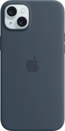 APPLE Coque en silicone avec MagSafe pour iPhone 15 Plus - Bleu orage