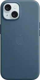 APPLE Coque en tissage fin avec MagSafe pour iPhone 15 - Bleu Pacifique
