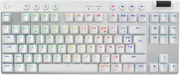 LOGITECH G Clavier Gaming sans fil Pro X TKL Lightspeed - QWERTZ - Blanc