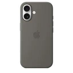 APPLE Coque silicone MagSafe pour iPhone 16 Plus - Gris minéral