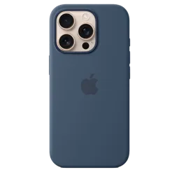 APPLE Coque en silicone MagSafe pour iPhone 16 Pro - Denim