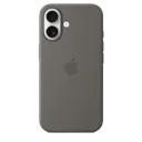 APPLE Coque silicone avec MagSafe pour iPhone 16 - Gris minéral