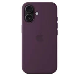 APPLE Coque silicone avec MagSafe pour iPhone 16 - Prune